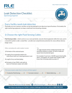 Leak Detection Checklist for Specifying Engineers
