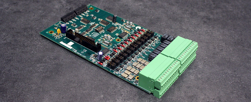 FMS Expansion Card - A Card A Card, for use as an addition to a FMS unit. Supplies an additional 12 analog inputs and 8 relay outputs.